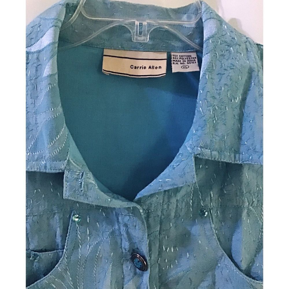 Carrie Allen Women’s Jacket Embroidered Embellished Size XL - Picture 2 of 4
